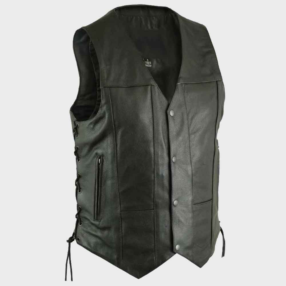 Leather Concealed Carry Vest for Men