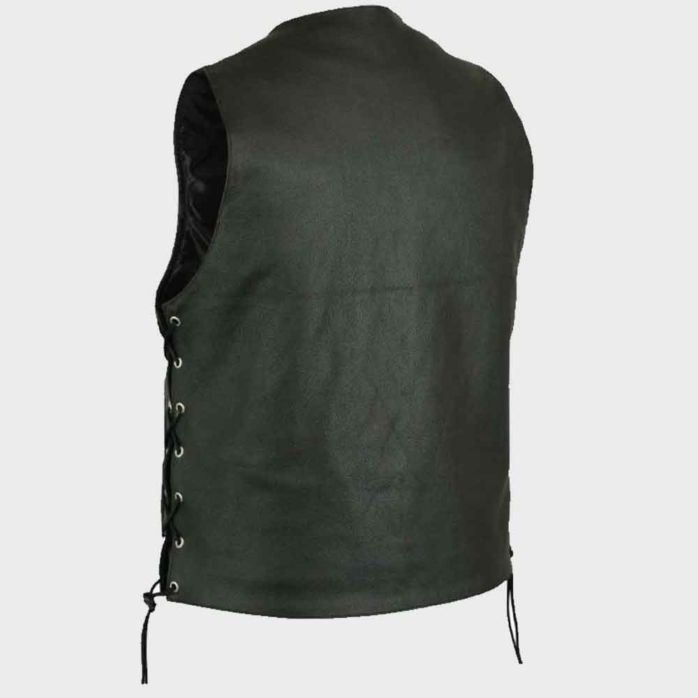 Leather Concealed Carry Vest for Men