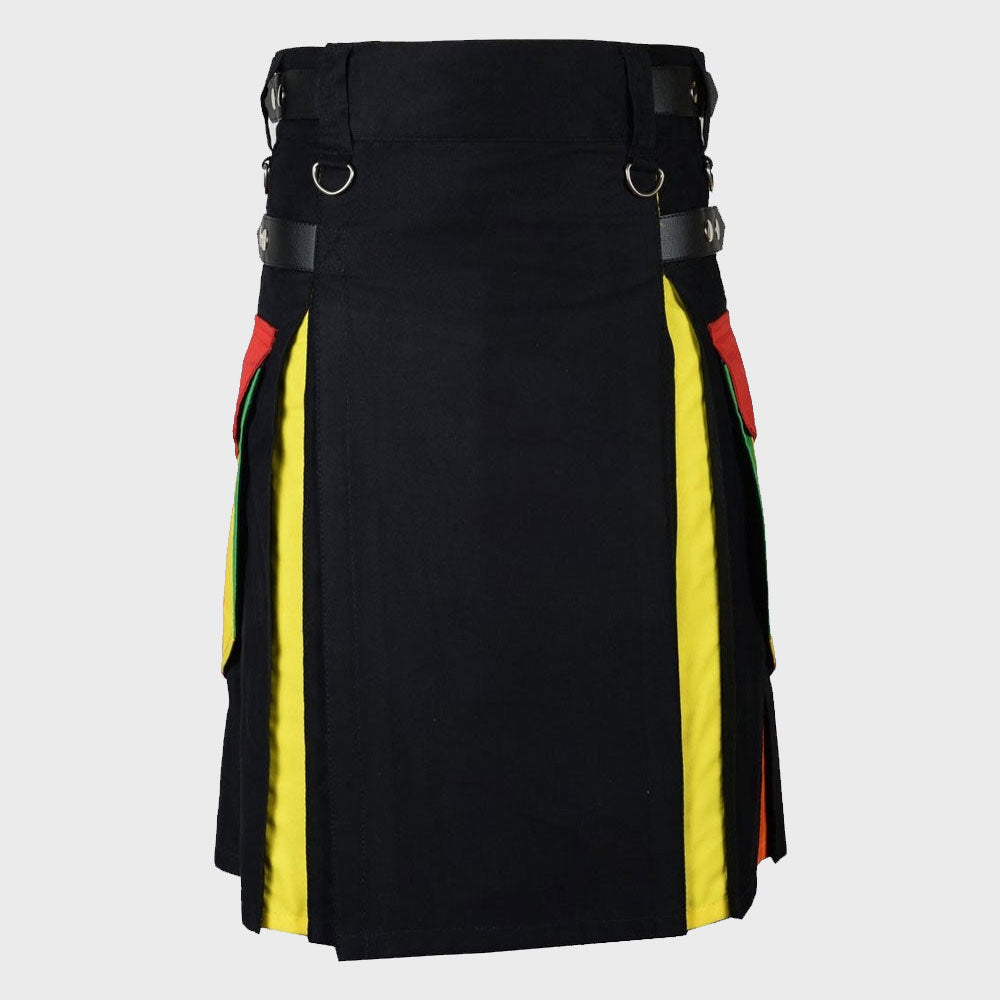 LGBT Pride Hybrid Utility Kilt For Men