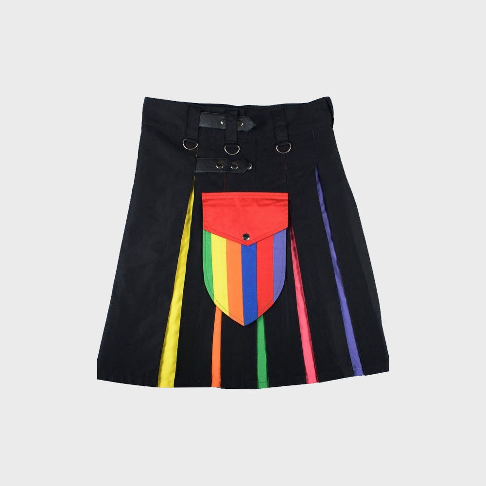 LGBT Pride Hybrid Utility Kilt For Men