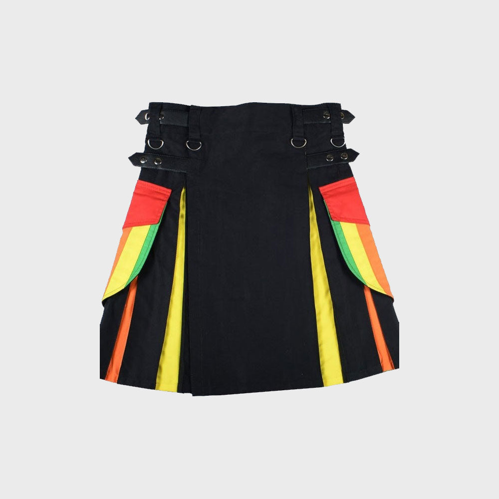 LGBT Pride Hybrid Utility Kilt For Men