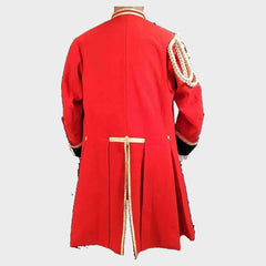 Men Red British 60th Royal Regt Officer Coat civil war Military jacket