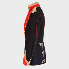 Mens Black 9th Lancers Full Dress Tunic Uniform Mens Fashion Hussar Jacket