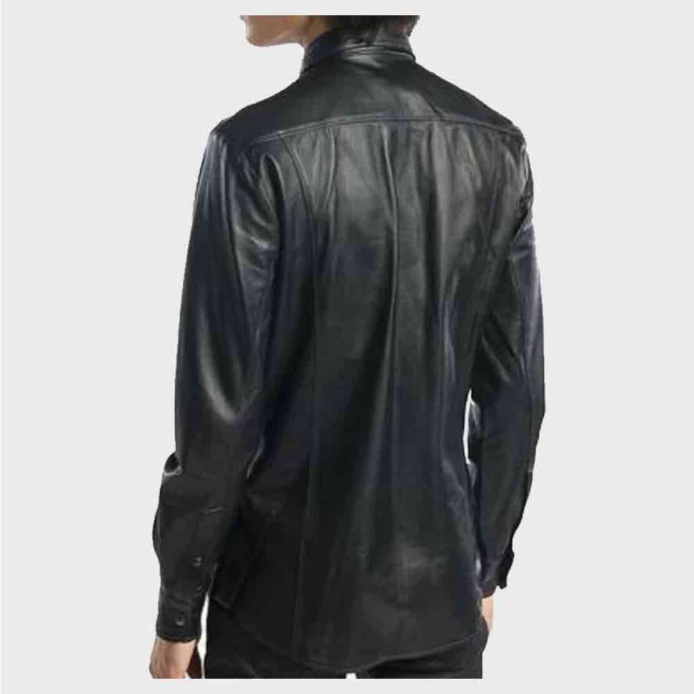 Mens Leather Shirt