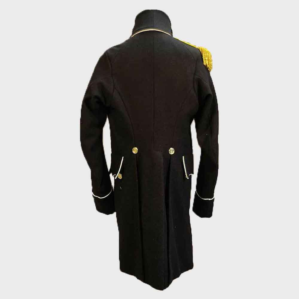 Mens British Royal Navy Lieutenant Undress Military Jacket Bouble Breasted Coat