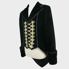 Mens Court Dress Retro Lapel Gothic Button Long Sleeve Coat