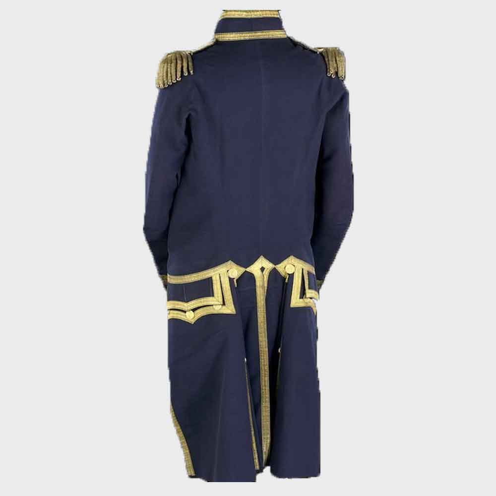 Mens Navy Blue Regency Military Uniform Jacket Mens hussar jacket