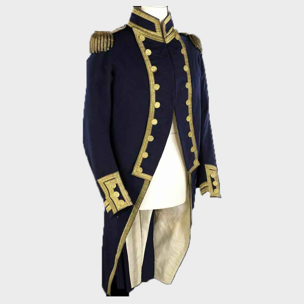 Mens Navy Blue Regency Military Uniform Jacket Mens hussar jacket