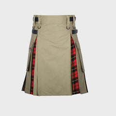 Men's Charm Khaki Hybrid Kilt