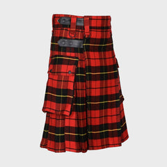 Men's Scottish Utility Kilt with Cargo Pockets - Wallace Tartan