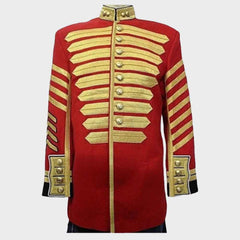 Mens British Grenadier Guards Drum Major Tunic. Red Blazer Wool Jacket