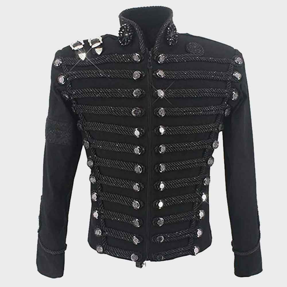 Mens Fashion An exquisite Hussar style tunic Jacket Military hussar jacket braided hussar jacket