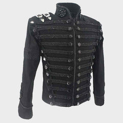 Mens Michael Jackson Military Hussar Jacket Mens Fashion Hussar Jacket