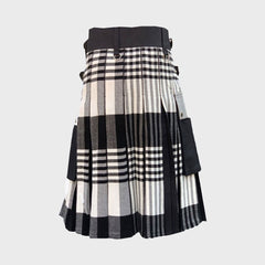 Menzies Black and White Tartan