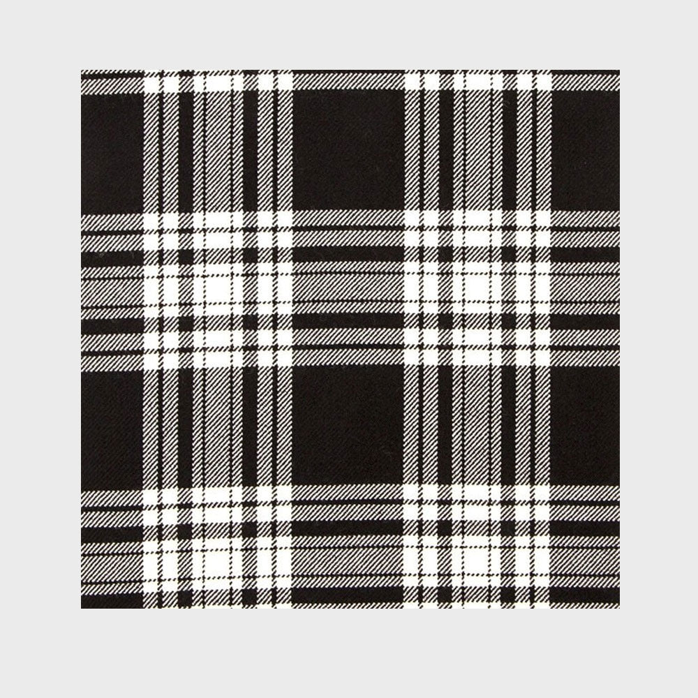 Menzies Black and White Tartan