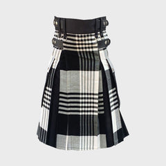 Menzies Black and White Tartan