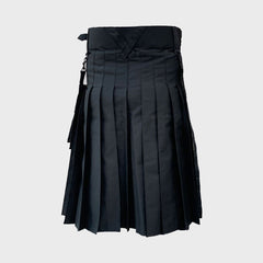 Modern Black Utility Kilt