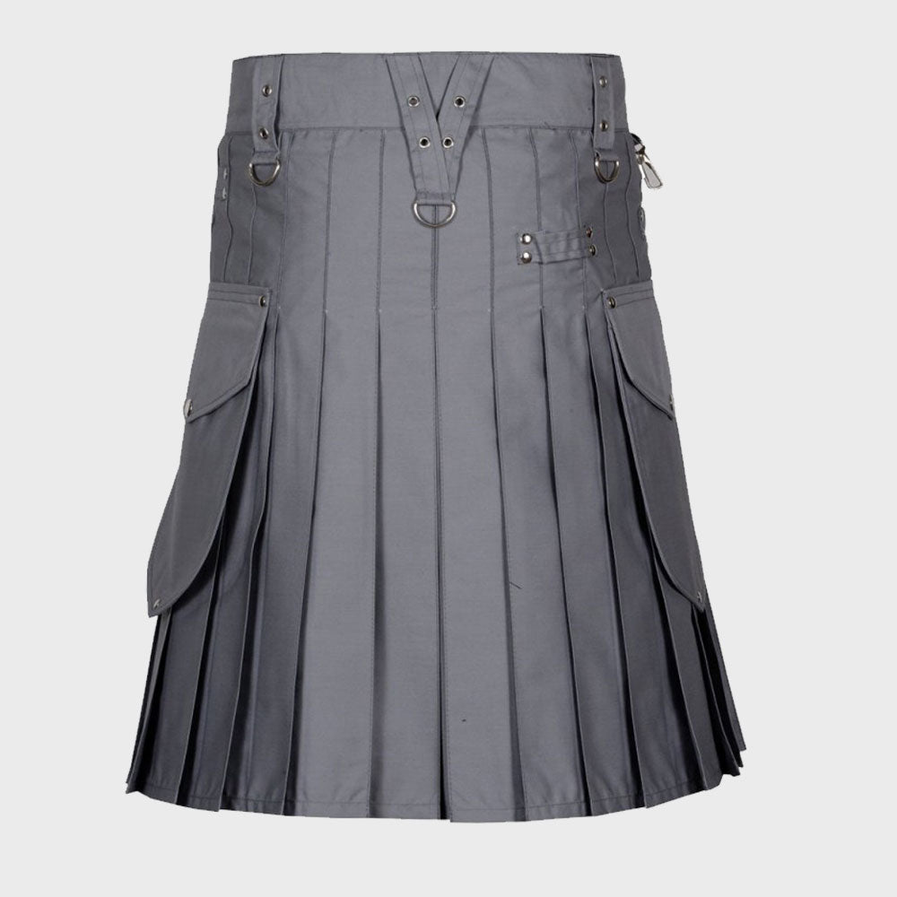 Modern Utility Kilt With Cargo Pockets