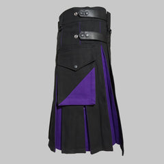 Blue and Black Premium Hybrid Kilt