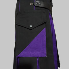 Blue and Black Premium Hybrid Kilt