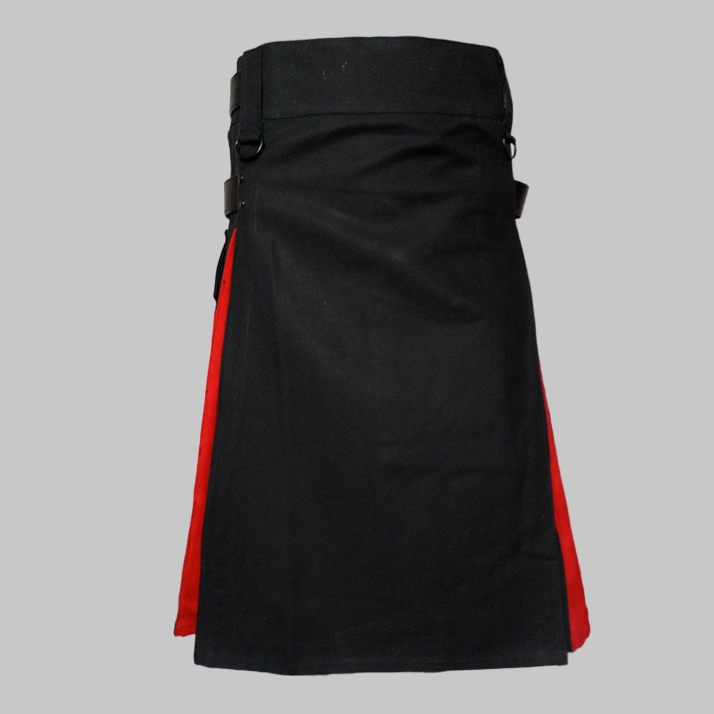 Red and Black Premium Hybrid Kilt