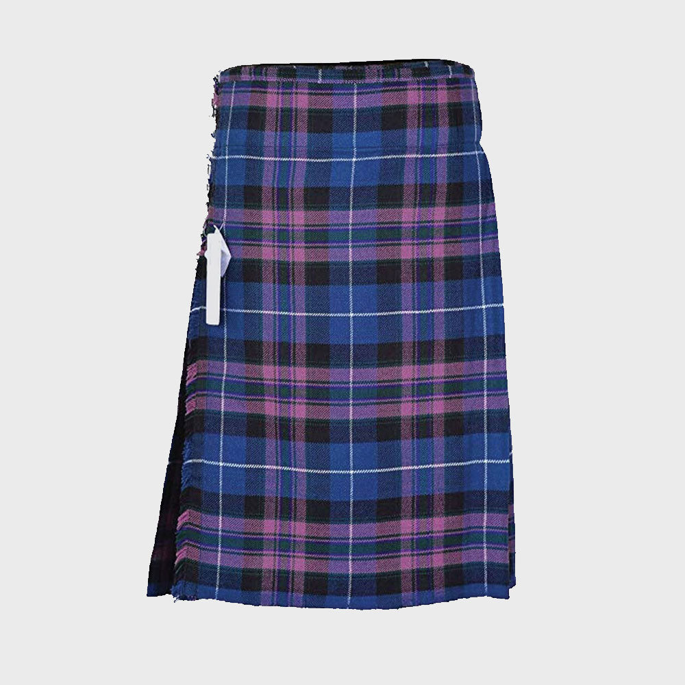 Highland Tartan Kilt – Pride Of Scotland – 8 Yards – Men's Traditional Utility Kilt – Gentry Choice KTM404