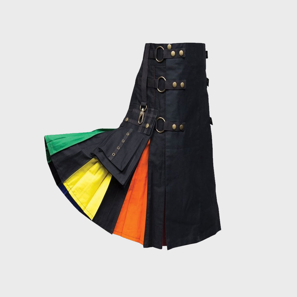 RainBow Utility Kilt For Men