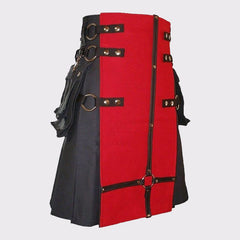 Red and black Gothic kilt