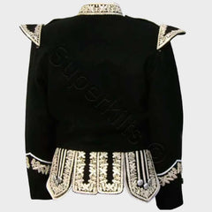 Silver Hand Embroidered Doublet Jacket