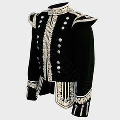 Silver Hand Embroidered Doublet Jacket