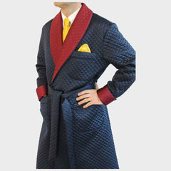 Premium Stylish Quilted Smoking Jackets High Quality Smoking Coat