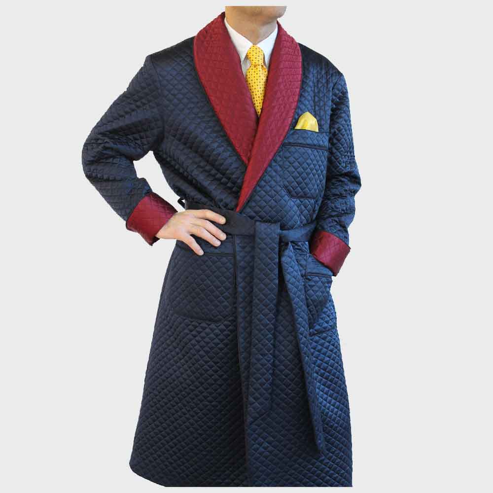 Premium Stylish Quilted Smoking Jackets High Quality Smoking Coat