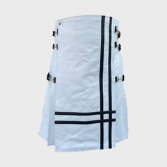 White Leather Kilt