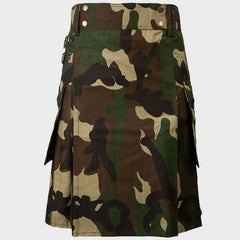 Woodland Army Camo Kilt