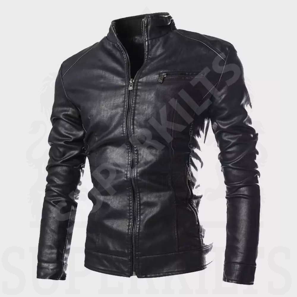 Buy Men's Leather Black Biker Handmade Jacket, Handmade Slim Fit Premium  Leather Jacket for Men OC1054 Online in India - Etsy